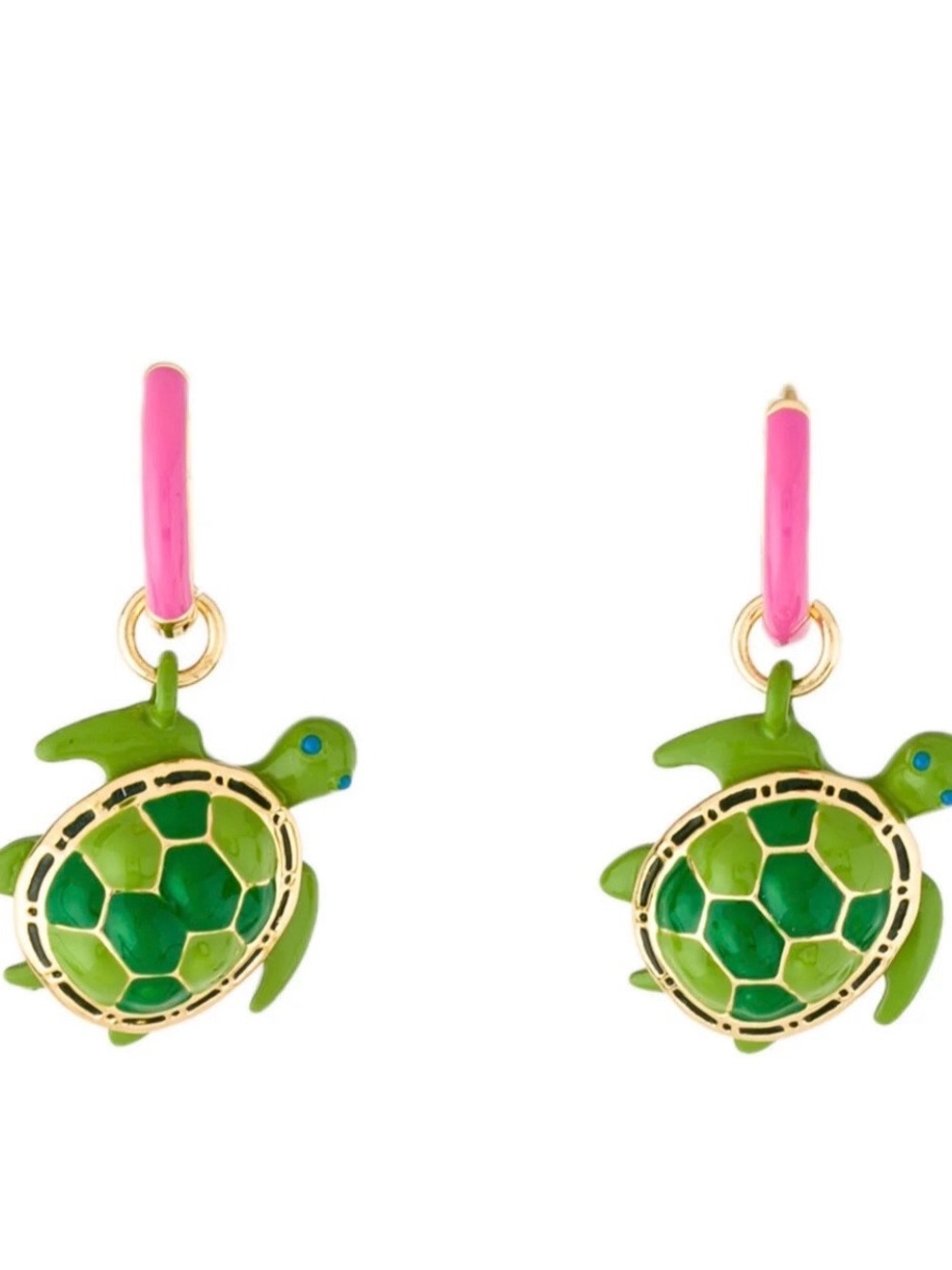 Man Repeller
Enamel Turtle Drop Single Earrings